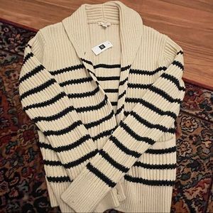 NWT gap women’s shawl collar cardigan size small stripe